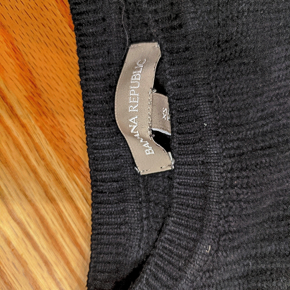 BR Black Cropped Sheer Sweater